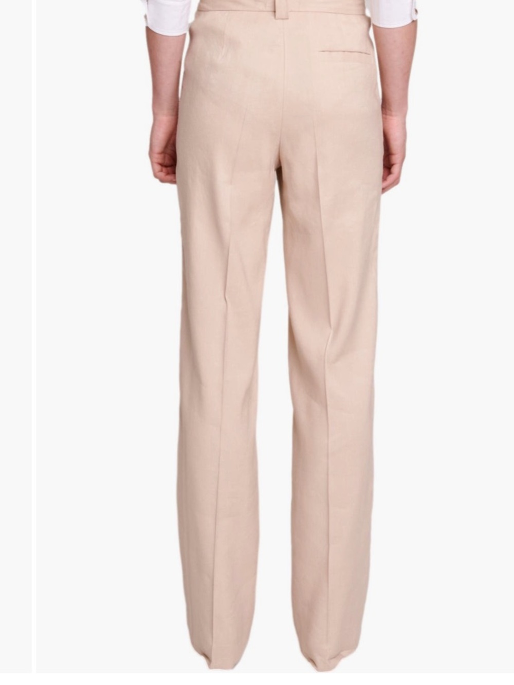 Maje High-Rise straight Leg linen Trousers size 34 - Picture 8 of 8